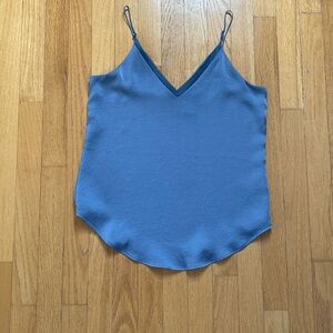 Dusty Blue Satin-Like Camisole with Delicate Straps